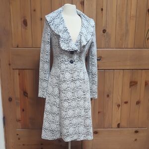 Peter Nygard Black and White Coat